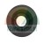 Black circular plastic mounting collar with internal clips, top view on a white background.