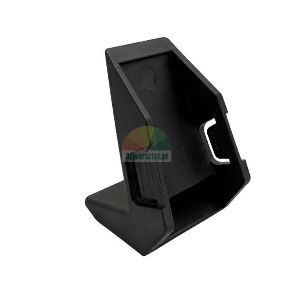 Black plastic protective cover for mounting table clamp type B, preventing surface scratches.