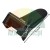 Black long plastic jaw protector type A with marked dimensions