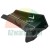 Black plastic mounting element with a length dimension of 12.3 cm shown on a white background.