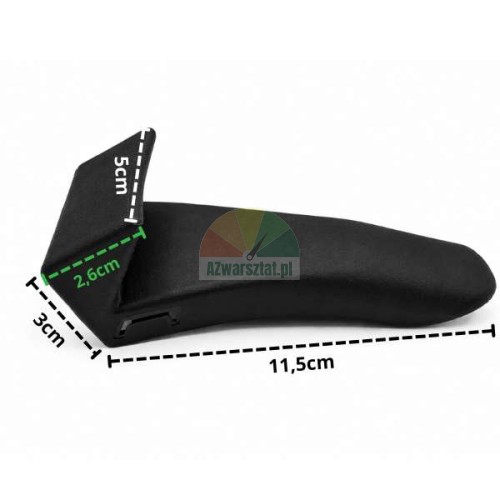 Long plastic jaw protector for tyre changer with dimensions