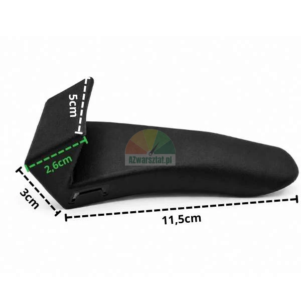 Long plastic jaw protector for tyre changer with dimensions