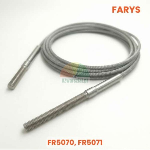 Steel synchronization cable for Farys FR5070, FR5071 two-post lift with threaded ends