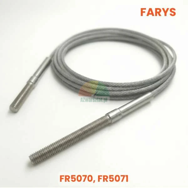 Steel synchronization cable for Farys FR5070, FR5071 two-post lift with threaded ends