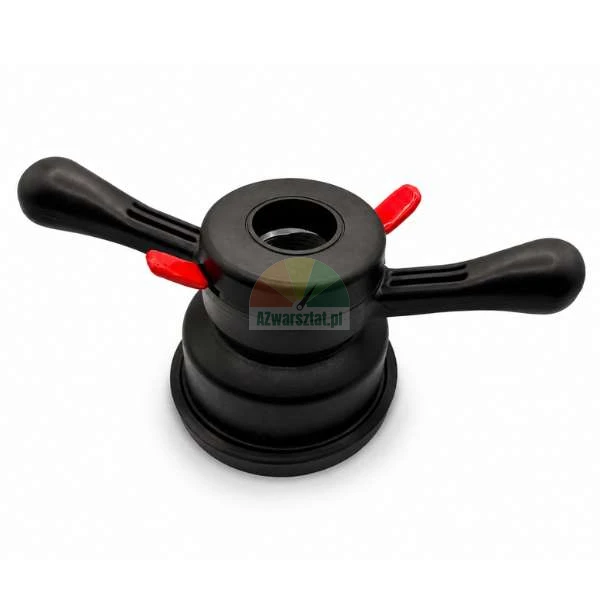 Quick release wing nut 40mm x 3 with black pressure cup adapter for alloy wheels