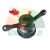 Black quick release wing nut for wheel balancer with red release triggers