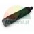 Black metal threaded spindle with a hexagonal head, used as a pressure screw or puller component.