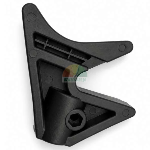 Black plastic pressing triangle for tyre changer helper arm