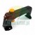 Complete black handle with integrated valve, yellow button and connectors for 4mm hoses
