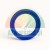 Blue hydraulic cylinder seal UHS 38x48x6 with a U-cup profile on a white background