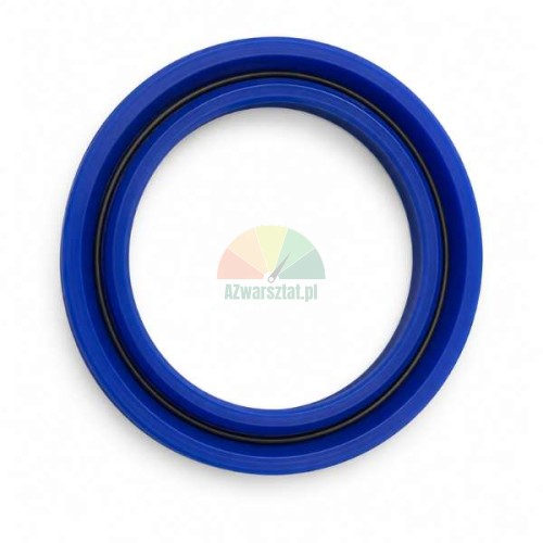 Hydraulic cylinder seal UHS 38x48x6, blue sealing ring.