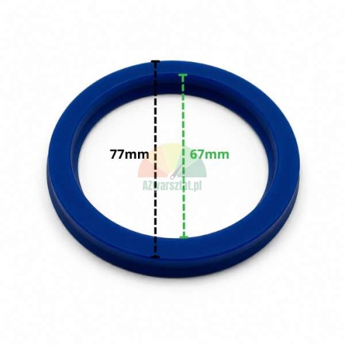 Blue lift cylinder seal UN 67x77x7 with dimensions