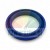 Blue polyurethane hydraulic U-cup lip seal on a white background.