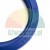 Blue polyurethane hydraulic UN U-cup seal ring with embossed dimensions 36 46 6 on a white background.