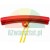Red rim protector with a yellow cord, designed to protect wheel rims from scratches during tire mounting