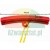 Red rim protector with yellow cord, measuring 14 cm by 23 mm.