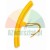 Yellow 23 cm rim protector with a cord, protecting the edge of the rim from scratches during tire mounting.