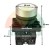 White lift push button 1 x NO, 1 x NC with 30 mm diameter and dimensions