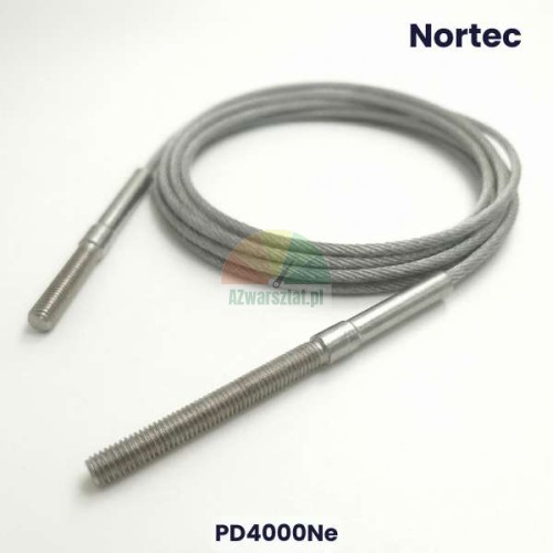 Steel equalizer cable for Nortec PD4000Ne two-post lift with threaded ends