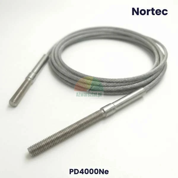 Steel equalizer cable for Nortec PD4000Ne two-post lift with threaded ends