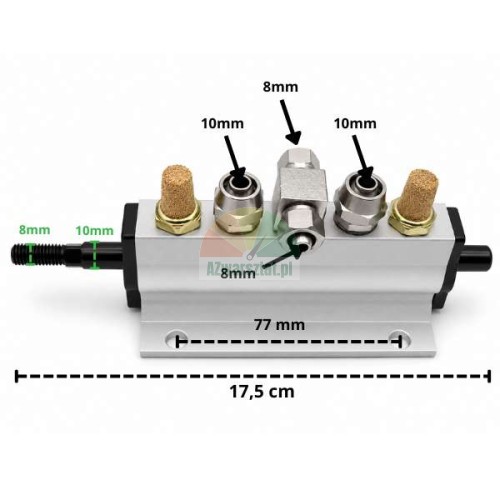 Type E bead breaker air distributor valve with dimensions