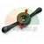 Black quick release wing nut 36mm x 3mm for wheel balancer with two handles and red quick release triggers