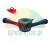 Black quick-release wing nut for wheel balancer with red levers, featuring a 24-hour shipping icon from Poland in the corner