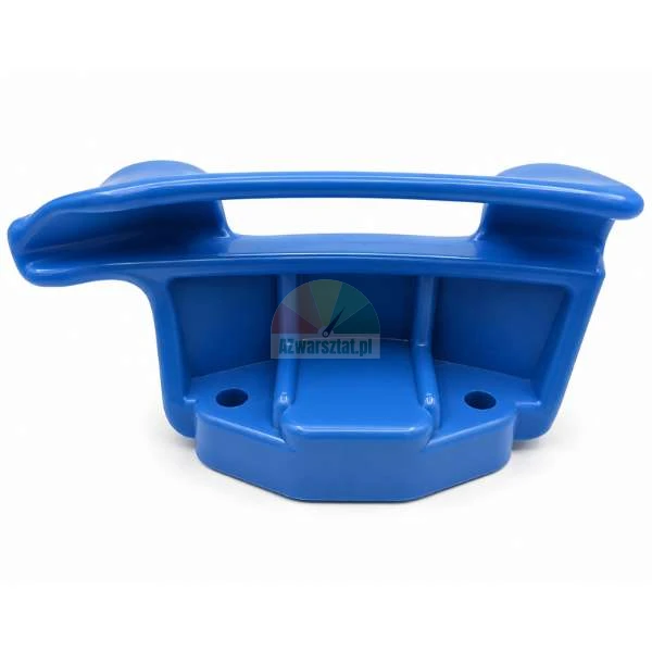 Blue plastic mounting head for tire changer machine.