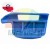 Blue plastic mounting bracket, replacement part with screw holes, featuring a 24h fast shipping from Poland graphic.