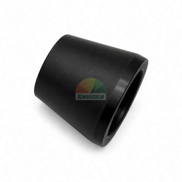 Black metal tapered sleeve on a white background