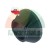 Black conical polyurethane bushing, suspension spacer and mounting element