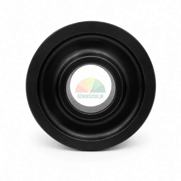 Black, round rubber or plastic component with a central hole, shown on a white background.