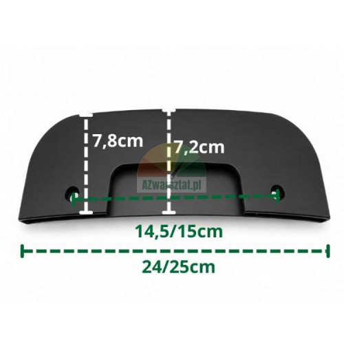 Black bead breaker blade cover 24 cm with dimensions