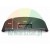 Black plastic bead breaker blade protector 26 cm with dimensions 8 cm and notch 7x3 cm.