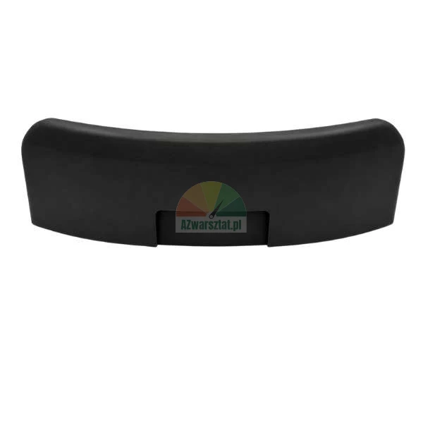 Black curved headrest pillow for hot tub or bathtub on a white background