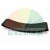 Curved black silicone or rubber protective sleeve on a white background