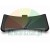 Ergonomic black keyboard wrist rest with a curved design, isolated on a white background.
