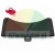 Black plastic cover cap with a curved top edge and a small mounting tab with a hole at the bottom, automotive replacement part.