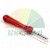 Valve core removal tool with red handle, length 96 mm, diameter 4 mm