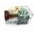 Transparent connector plug for AC230V hydraulic solenoid valve coil with LED indicator