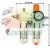 Complete compressed air service unit DFC2000-F-X with pressure gauge and mounting accessories, dimensions 12.3 by 20.5 cm.