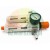 Compressed air preparation unit featuring a filter and pressure regulator with a pressure gauge and an orange adjustment knob.