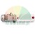 Hydraulic power unit with electric motor and white oil tank on white background