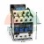 CJX2 1801 24V AC motor contactor with dimensions 7.6 x 8.7 x 4.7 cm on white background