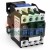 Three-phase AC contactor CJX2-1801 24V for electrical switchboards, front angle view on white background