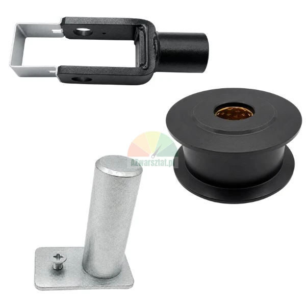 Chain pulley for two-post lift with bracket and pin 38 mm