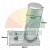 Metal mounting pin with base plate and screw, technical diagram showing dimensions 60x36 mm base and 70 mm pin height