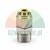 Straight metal fitting connector for 4 mm tube with 9.7 mm male thread