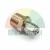 Stainless steel male straight thread connector fitting on a white background.
