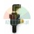 Black pneumatic vacuum ejector generator with brass male thread, elbow push-in fitting, and silencer on a white background.